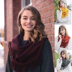 Ribbed Fringe Infinity